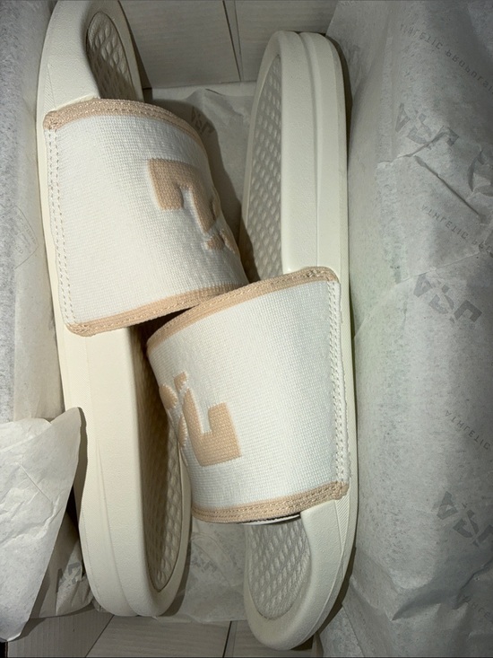 APL Other - Men’s APL Cream & Beige Logo Slide Sandals